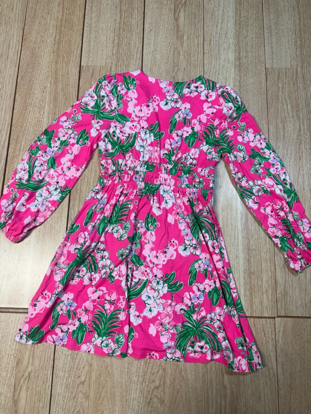 Lily Pulitzer Calla Long Sleeve Vneck Dress - Picture 7 of 8